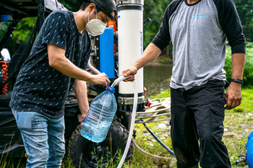 Desalificazione mobile di acqua di mare da osmosi inversa	Componenti dello SpA