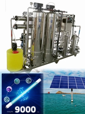 Sistema basato UV commerciale alimentato solare di depurazione delle acque