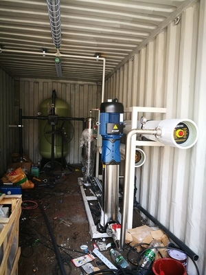 Container Fiume Acqua salata Pozzo di trivellazione Acqua sotterranea Sistema di osmosi inversa per l'irrigazione dell'agricoltura in serra