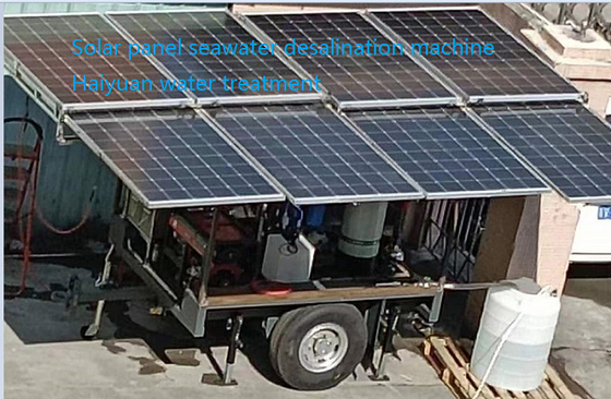 Dissalazione dell'acqua marina alimentata a energia solare in contenitori Sistema RO di osmosi inversa