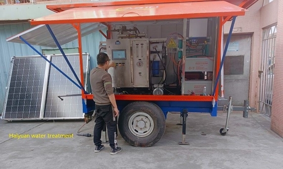 Generatore di energia solare diesel rimorchiatore autocarro Trattamento dell'acqua rimorchio auto trattamento dell'acqua rimorchio di trattamento dell'acqua mobile