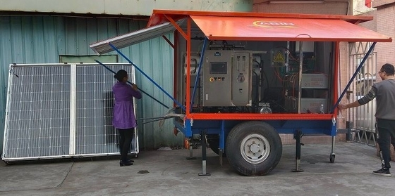 Generatore di energia solare diesel rimorchiatore autocarro Trattamento dell'acqua rimorchio auto trattamento dell'acqua rimorchio di trattamento dell'acqua mobile