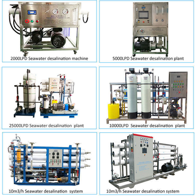 Watermaker Unità di desalinizzazione dell'acqua di mare Disalinizzatore di imbarcazioni Impianto di desalinizzazione per la vendita di imbarcazioni Acqua salata
