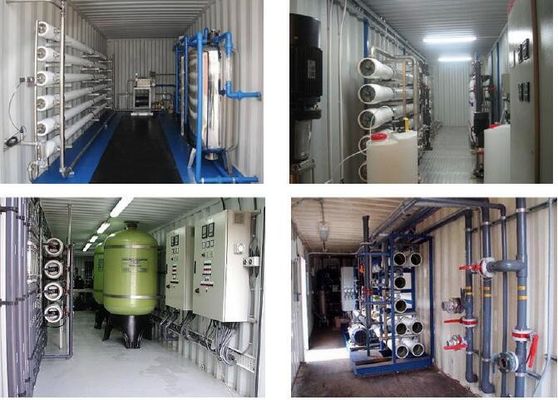 55KW ha messo in contenitori la membrana autoalimentata solare di DOW della pianta di desalificazione