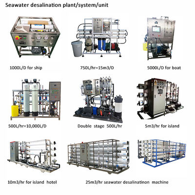 pianta del RO dell'acqua salmastra 1.65kw, intero sistema del filtro dall'acqua di pozzo della Camera di OLTRMARE