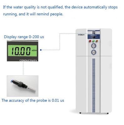 1.5kw ha deionizzato il sistema a acqua per il laboratorio 50LPH con lo SpA Contraol