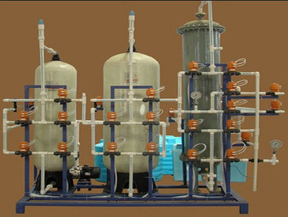 600KG sistema a acqua deionizzato laboratorio, impianto per il trattamento delle acque di demineralizzazione di FRP