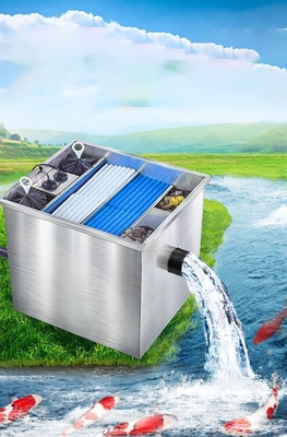 Acciaio inossidabile all'aperto Koi Pond Water Circulation System 2000LPH
