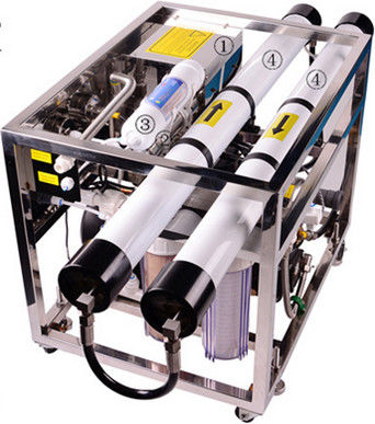 Pianta di desalificazione solare portatile per il filtro di piccola dimensione 2kw 600ppm dall'acqua di mare di uso