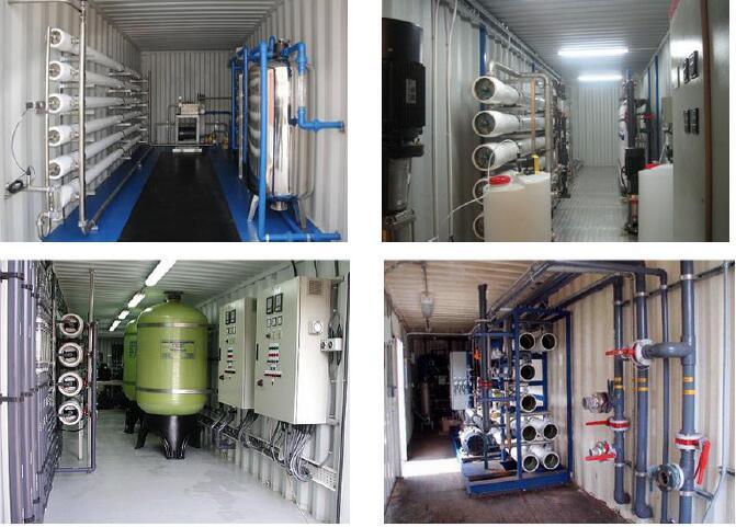 Containerized Water Treatment System Machine Plants Containerized RO Sea Water Seawater Desalination Plants