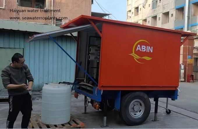 Solar Panel Mobile Reverse Osmosis Trailer Mobile Demineralizer Trailer Reverse Osmosis Trailer for Sale