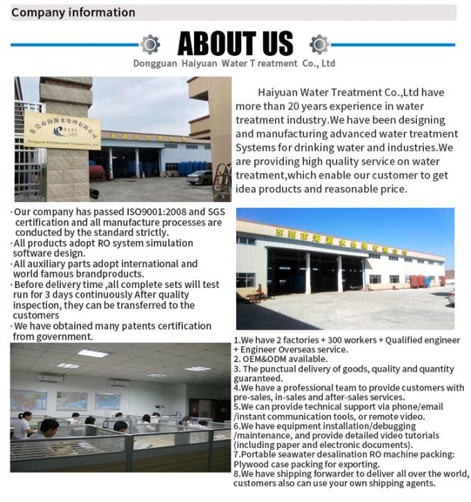 Marine Water Salt Water Desalination Plant RO Sea Water Seawater Desalination Plant for Salt Water